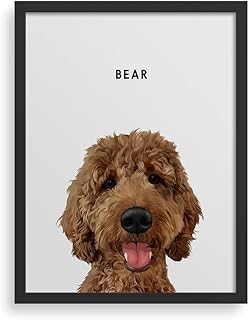 West & Willow Custom Pet Portrait - Hand Illustrated Dog Portrait - Cust...