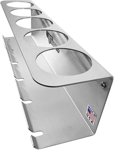 Miniatura 4 de Pit Posse PP3353 Soporte neumático para herramientas de aerosol, fabricado en Estados Unidos, soporte para botellas de aerosol montado en la pared,