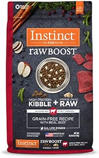 Instinct Raw Boost Grain Free Recipe with Real Beef Natural Dry Dog Food, 10 lb. Bag