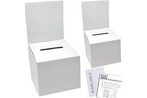 Ballot Donation Box, 6x6 Inches With Removable Header