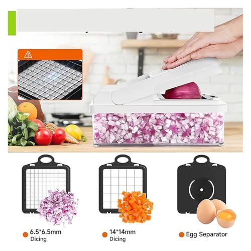 Cortador de Verduras 15 en 1 con 7 Cuchillas Acero Inoxidable miniatura 5
