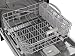 Sharp SDW6506JS 24-inch Stainless Steel Dishwasher, 49 dB, Third Rack, 12 Place Settings, Front Touch Controls