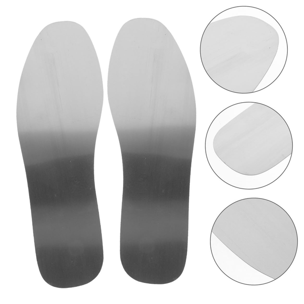 FOMIYES 4 Paare Edelstahl Einlegesohlen Durchtrittsichere Arbeitsschuhe Sohlen Metall Einlagen Antirutsch Herren Damen Für Sicherheitsstiefel Und Alltagsschuh