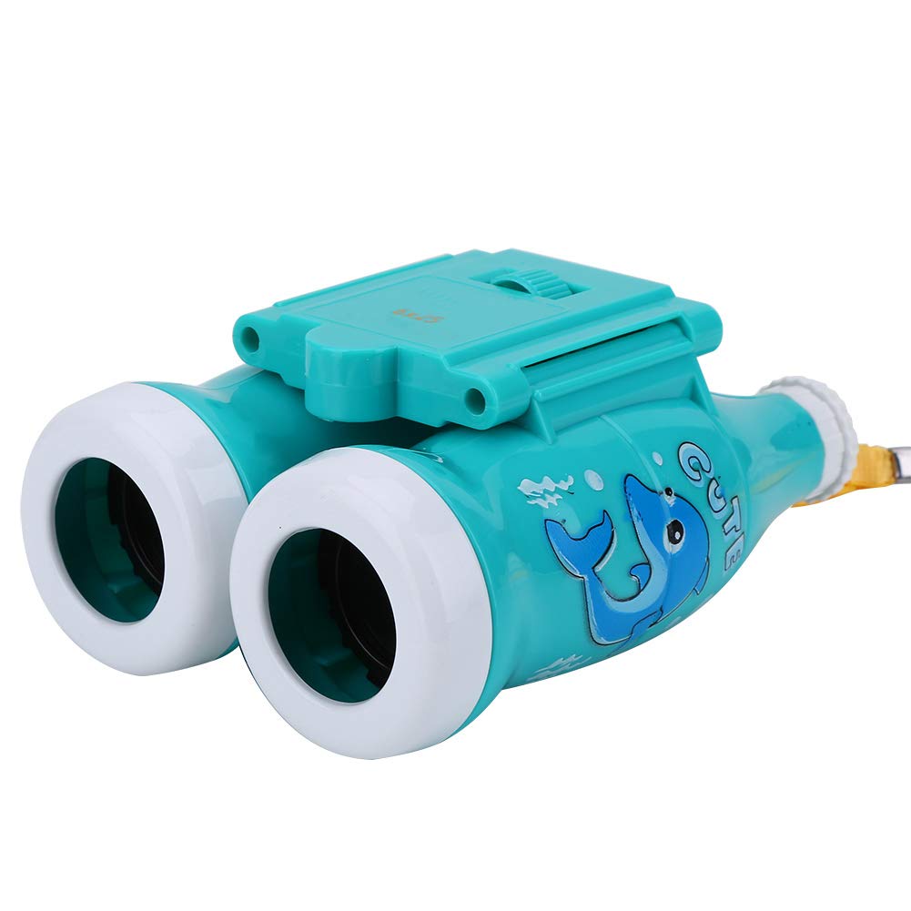 6 maliges Mini Leichtfernglas mit Riemen Kinder Pädagogischer Vorschulassistent für Vogelbeobachtung Wandern Erkunden(Hellblau)