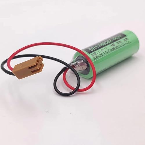 Miniatura 3 de 40 Pcs New Date CR17450SE-R 3V Lithium Battery 2500mah for FANUC A98L-0031-0012 CNC System with Brown Plug 17450 Battery