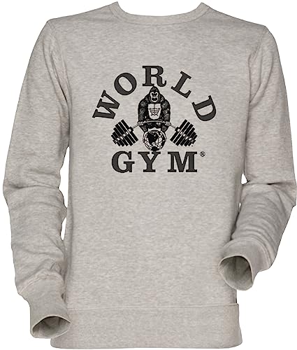 Sweat-shirt World Gym gris résistant au froid pour homme et femme actifs