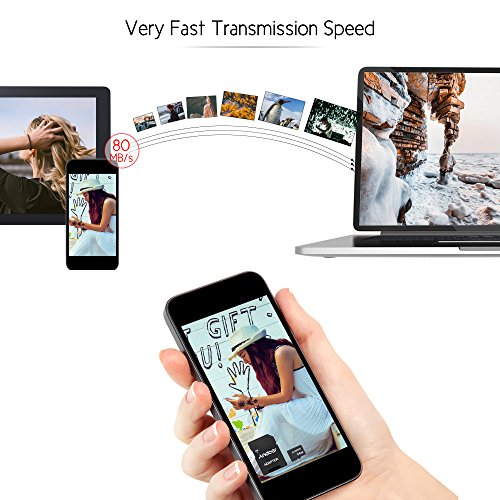 Mainstayae 64 GB Classe 10 Cartão de Memória TF Card + Adaptador de Cartão TF para Câmera Do Carro C