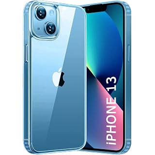 TheGiftKart Ultra-Hybrid Crystal Clear Back Case Cover for iPhone 13 | Shockproof Design | Hard Back Cover Case for iPhone 13 (PC & TPU, Transparent)
