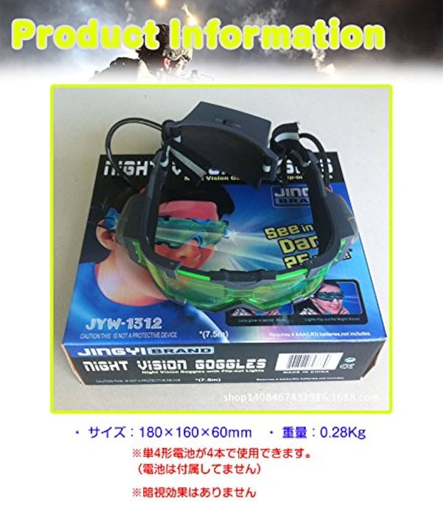 Amazon.co.jp: サバゲー ナイトビジョン ゴーグル LED ライト