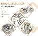 3600 Count Stainless Steel Coil Nails 15-Degree Collated Wire Coil Nails 1-1/2 Inch, 0.09 Inch Ring Shank `