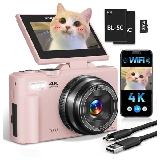 ULPTXOO 4K Digital Camera for Beginners