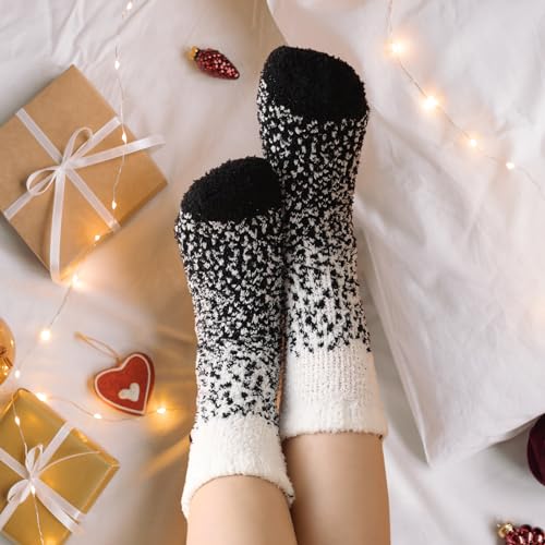 Image of Trifabricy Fuzzy Socks for Women, Fuzzy Socks Warm Sleeping Sock for Women, Women's Winter Super Soft Cozy Slipper Sock