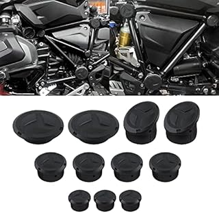 NICECNC 11 peças de tampas de orifício para moldura de motocicleta compatível com BMW R1200GS LC R 1200 GS LC Adventure R1250GS R 1250 GS Adventure 2014-2021 2020 2019 2018 2017 2016 2015 2014 2013