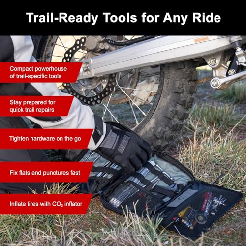 Tusk Compact Motorcycle Essentials Trail Saver Tool Kit (Axle Wrench 17mm/32mm) Compatible with KTM 300 XC 2017-2022/350 SX-F/350 XC-F 2016-2022/450 SX-F/450 XC-F 2016-2022 - Image 2