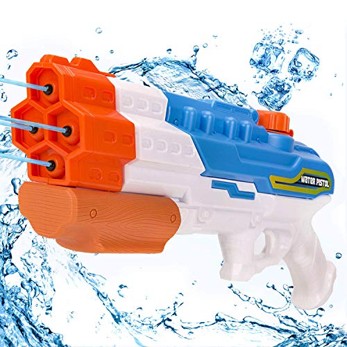 Pistola de Agua de Juguete para Niñas de Niños, Potente Chorro de Agua con un Alcance Largo 33ft, Water Pistol Gun para Batalla de Agua, Fiestas de Verano al Aire Libre, Capacidad de 1200CC