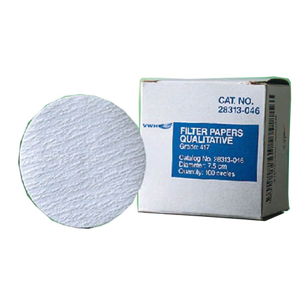 VWR 28313057 Grade 417 Filter Paper, 9.0 cm Diameter, Qualitative