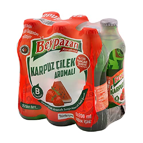Beypazarı Karpuz - Çilek Aromalı Maden Suyu (6x200ml)