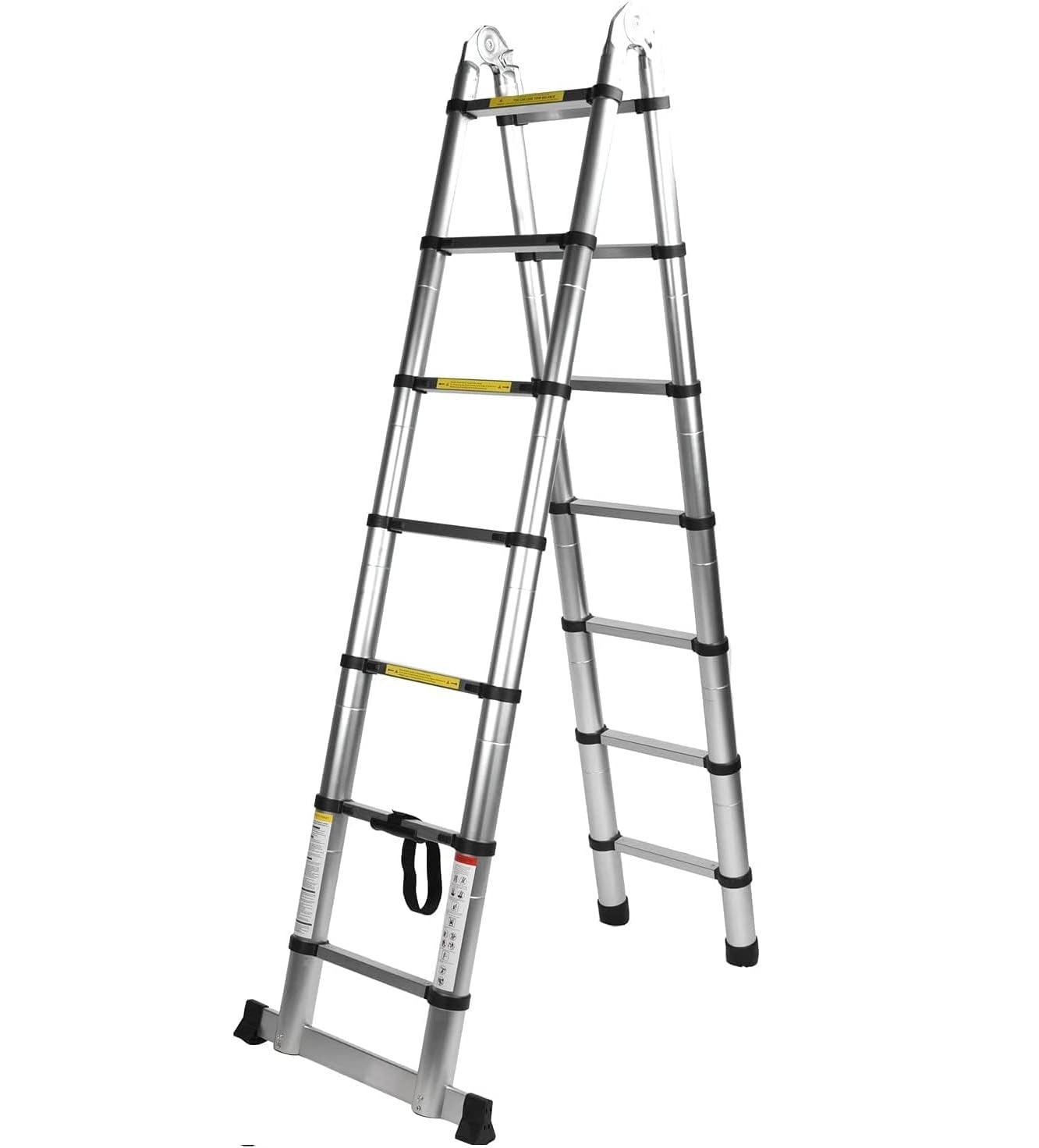 TREPPE Escalera Telescópica Aluminio Doble Cara 4,4m (2,2m + 2,2m)
