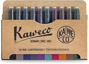 Kaweco Fountain Pen Ink Cartridges in Various Colours - Pack of 10 Standard Short Cartridges