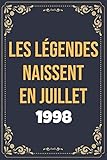 Photo Gallery les légendes naissent en juillet 1998: journal, cahier d écriture 120 pages 6x9 pouces, beau cadeau design adapté à toutes les occasions, cadeau de ... pour 22 ans ,cadeau pour femme et homme Photo Gallery les légendes naissent en juillet 1998: journal, cahier d écriture 120 pages 6x9 pouces, beau cadeau design adapté à toutes les occasions, cadeau de ... pour 22 ans ,cadeau pour femme et homme