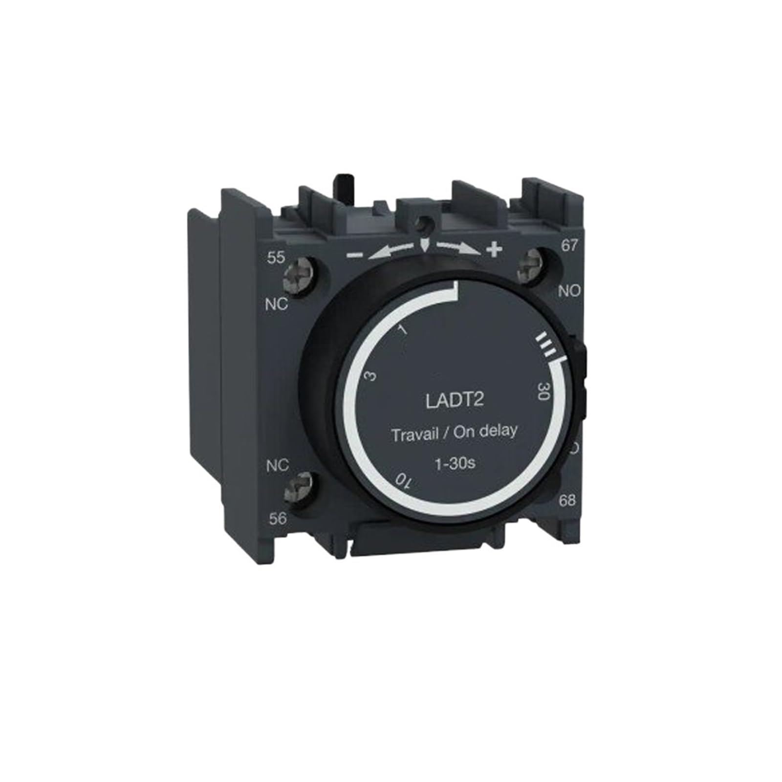 JFQOWCMP Delay Block Power On-delay LA-DT2 for Contactor Relay Module LADT2 1-30S