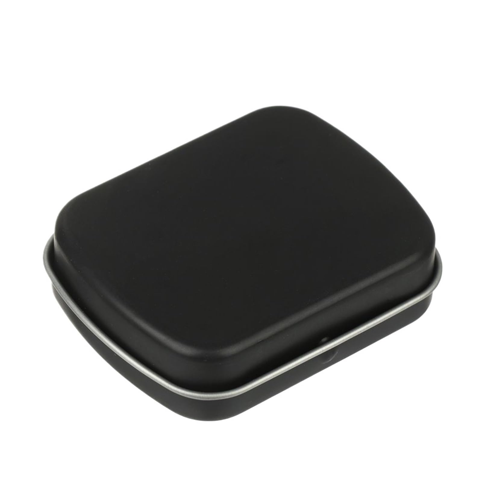 aluminum tin can, Mini Rectangular Metal Hinged Flip Tin Box for Candy Tea Jewelry Portable Pill, Multicolor(Color2)