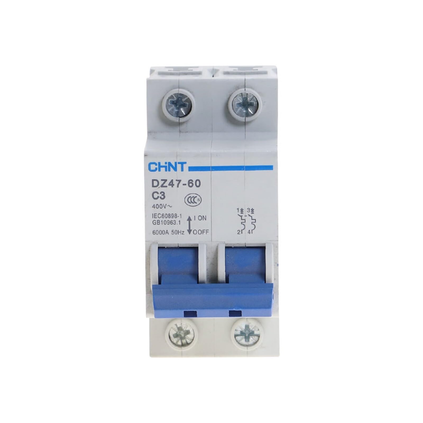 Interruptor mcb automatico de 2 polos 50a para cuadro de distribucion electrica 7