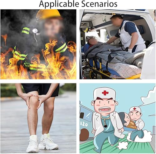 Camilla plegable de rescate de emergencia con correas de seguridad para traslados de pacientes de ambulancia EMT y evacuación de accidentes