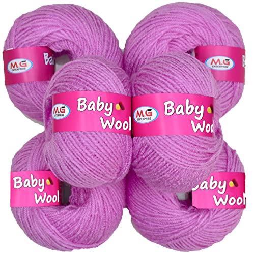 Image of Oswal 100% Acrylic Wool Red (14 pc) Baby Soft 4 ply Wool Ball Hand Knitting Wool /Art Craft Soft Fingering Crochet Hook Yarn, Needle Knitting Yarn Thread Dye SM-B SM-IB
