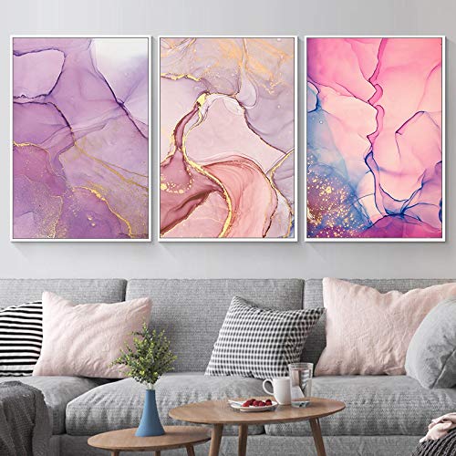 Peinture toile abstraite moderne pour habiller un grand mur vide de salon moderne