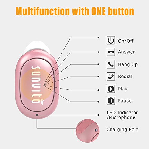 Auricolare Mini Bluetooth 4.1 Sunvito Mini