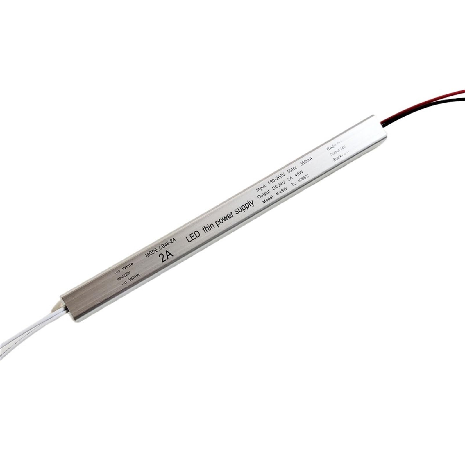 FCARUMIQP AC220V to 24V 1A 1.5A 2A 2. 3A LED Driver Ultra Thin Power Supply Lighting for Slim Advertising Light Box(Dc24v-1a-24w)