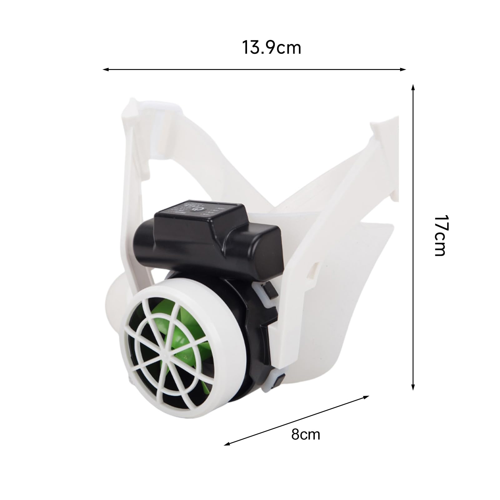 Ventilatore per casco, ventilatore di sicurezza, ventola di raffreddamento per cappelli rigidi e caschi di sicurezza, con 3 velocità regolabile per l'estate all'aperto