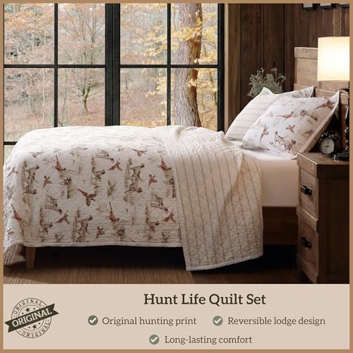 Image of Paseo Road Hunt Life Cotton Quilt Set, King Bedding Set with Pillow Shams
