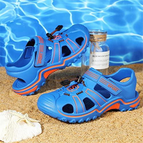 sfdgfhyf Little Boys Solid Color Sneakers Children Slippers Cartoon Dinosaur Flat Bottom Home Breathable Beach Slippers4