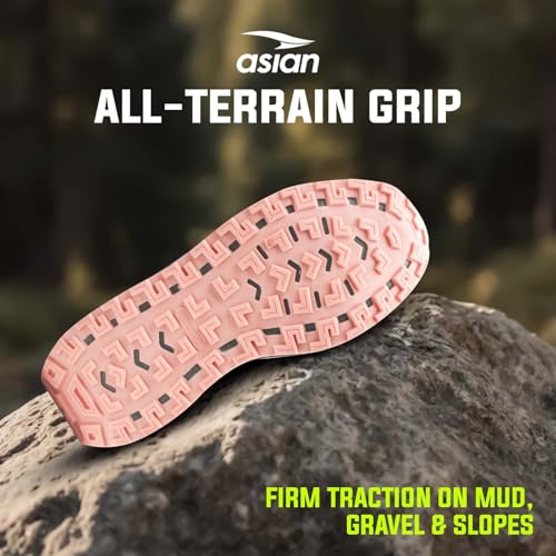Image of ASIAN Everest W-21 Women's Trekking & Hiking Shoes | Durable Outdoor Footwear with Anti-Slip Outsole, Soft Cushion Comfort & Water-Resistant Upper | Ideal for Travel, Biking & Trails