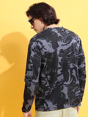 Image of Ketch Men Relaxed Fit Printed Full Sleeve T-Shirt