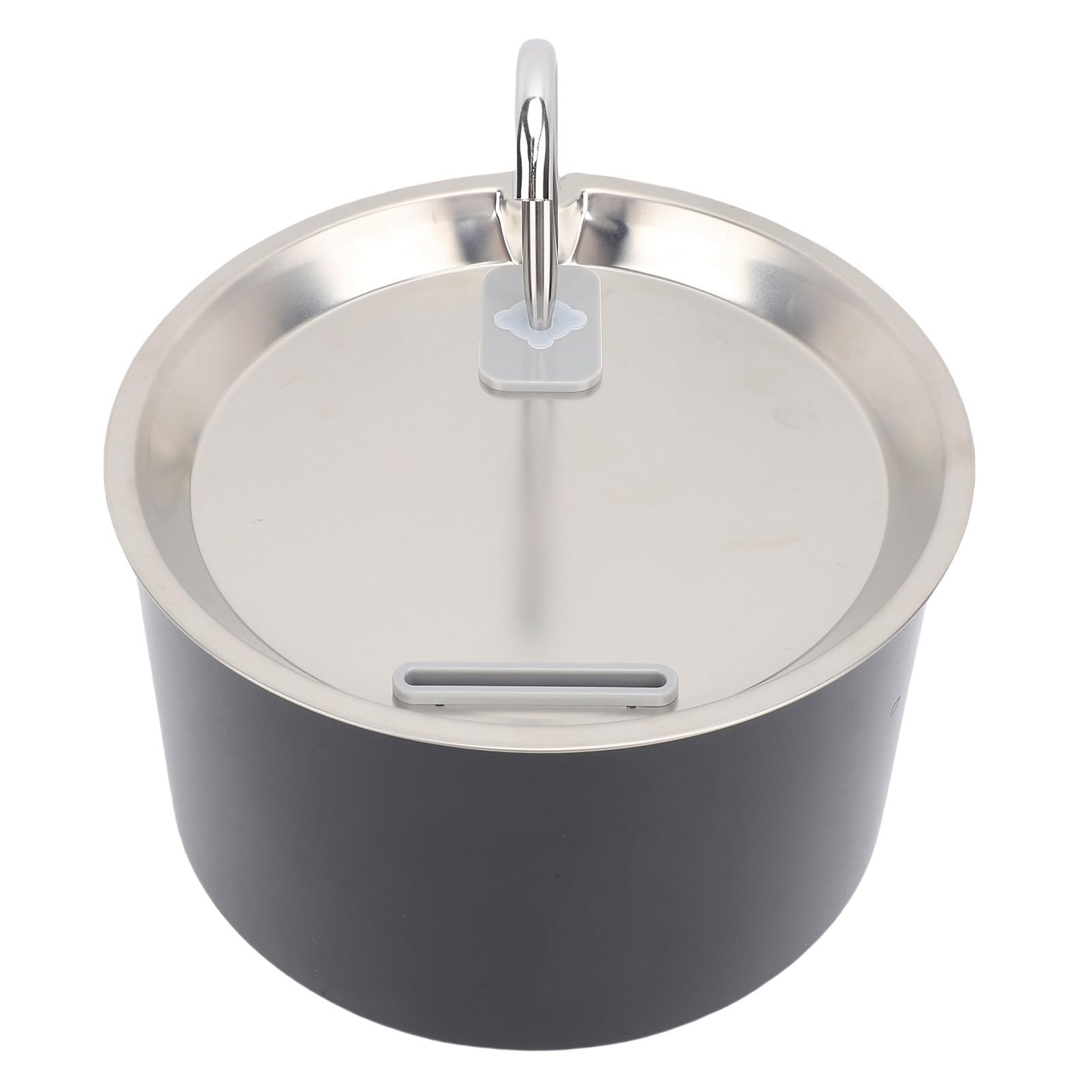Asixxsix Stainless Steel Cat Water Fountain, 3L Automatic Pet Water Dispenser with Ultra Quiet Pump for Large Dogs, Multi Filtration, Minimal Footprint Bowl (Black) - image 4
