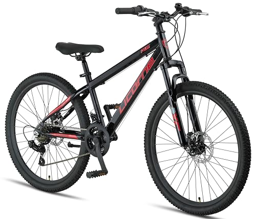 Materiali di alta qualità: la bicicletta ha un telaio in acciaio robusto e resistente, in modo da poter utilizzare la bicicletta in qualsiasi situazione. Inoltre, la bicicletta è premontata all'85% e dopo una breve regolazione dei freni e delle marce, puoi iniziare subito a pedalare.