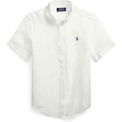 Polo Ralph Lauren Kids Linen Short Sleeve Shirt (Big Kid)