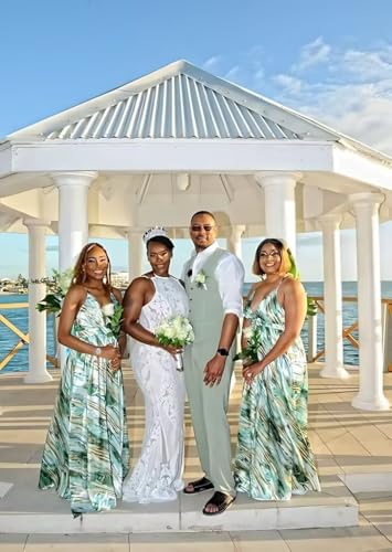 Men's Linen Suits 2 Piece Slim Fit Groomsmen Suit Summer Beach Wedding Prom Vest and Pants Set3