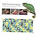 POPETPOP Bearded Dragon Hammock Vibrant Hanging Reptile Bed Space Saving Design for Lizards Easy to Clean Multi Functional Nest Play Mat for Reptiles Stylish Habitat Accessory