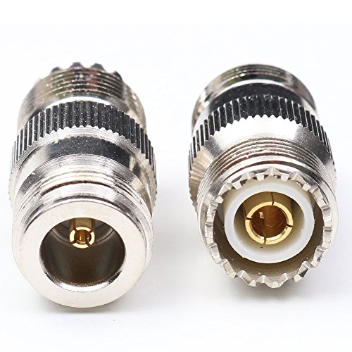 Conectores coaxiales N hembra a UHF hembra 2 unidades miniatura 2