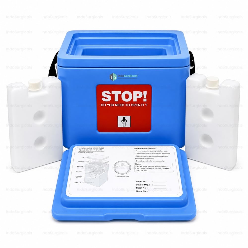 IS IndoSurgicals Small Vaccine Carrier With 2 Icepacks - 0.80 L-image-36