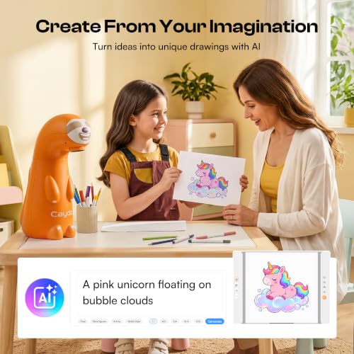 Caydo T3 Joy AI Drawing Projector, Christmas Gift for Kids Ages 4+ - Image 4