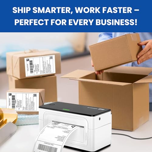 Image of BEEKAY 500 LABLEL(1 Stack of 500) 4 inchx6 inch (100x150 mm) Shipping Address Thermal Label Compatible with All the Direct Thermal Label Printer