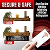 Tactical Traps Liberty 35s Gun Shelf with Trap Door | Handgun Storage with RFID Lock | Secure & Safe Hidden Gun Compartment | 30” x 8” x 3 ¾” Country Pine - Image 3