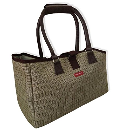 Osgoodway Pet Dog Cat Purse Tote Waterproof Handbag Carrier ~ So Cute! (Plaid-3)