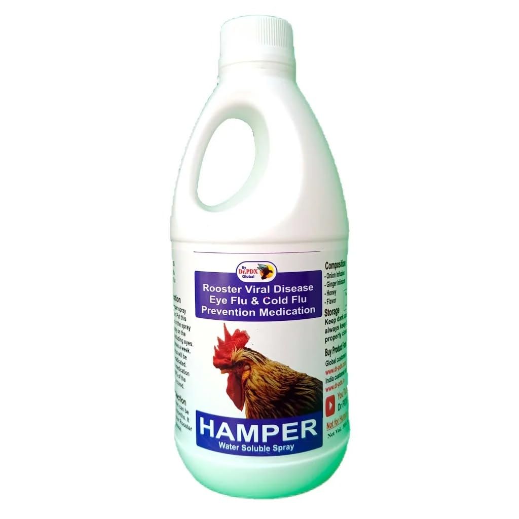 Rooster Viral Disease Prevention Spray, Liquid Form, Available in 50ml/100ml/250ml/500ml, (500.ml)