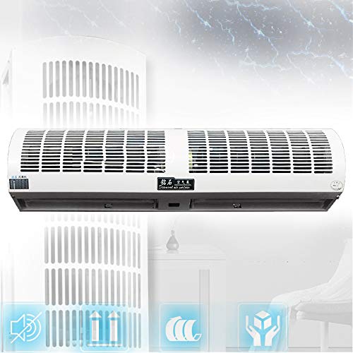 Gxing Cortina De Aire Interior Super Thin Alloy Case Ventilador De Pared, Alto Volumen De Aire, para Puertas Y Ventanas Anti-Moscas, Fcil De Instalar